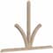 Ekena Millwork Richland Smooth Timber Gable Bracket, Douglas Fir, 96"W x 64"H x 3 1/2"D x 3 1/2"F, 16/12 Pitch GBW096X64X0404RIC00SDF - alternate 5
